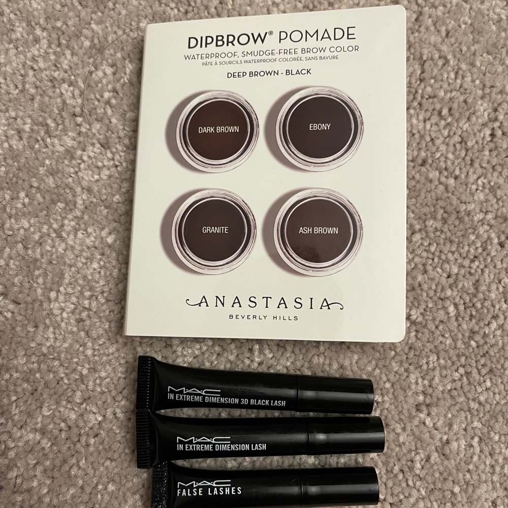 Anastasia Beverly Hills Dipbrow Pomade brow color&M.A.C Lash
